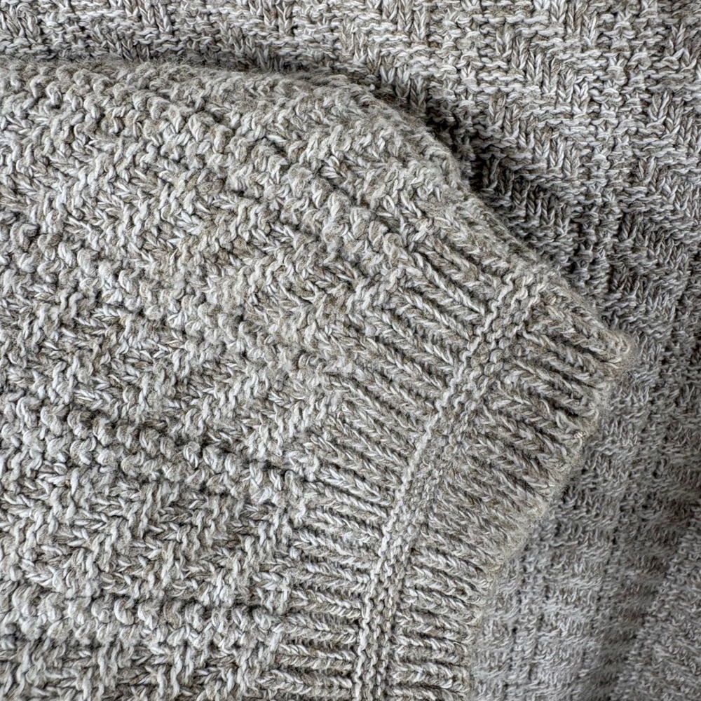 Vtg Bill Blass Sweater 2XLT 100% Cotton Tan Grandpa Retro Indie Granola Academia - Picture 4 of 5